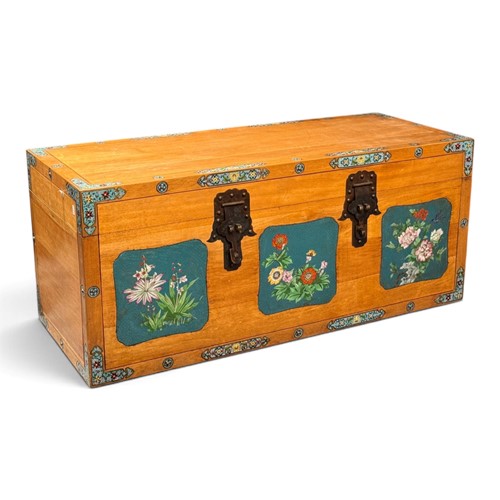 Lot 69 - A Chinese camphor trunk, late 19th/early 20th century