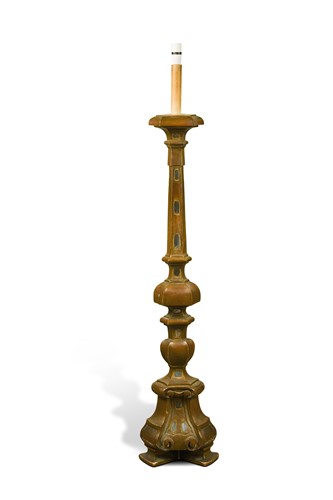 Lot 402 - A Baroque style standard lamp, circa 1920