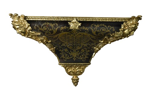 Lot 512 - A French gilt metal mounted boulle wall bracket, late 19th century