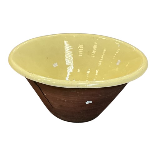 Lot 71 - A large Continental earthenware wash bowl, the...