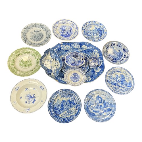 Lot 61 - A group of 19th century blue and white...
